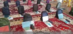 توزیع 25 بسته نوشت افزار در روستای ایوب