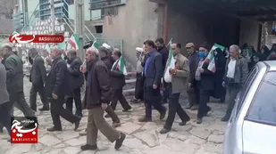 حضور پرشور اهالی روستای ایول در راهپیمایی باشکوه روز قدس