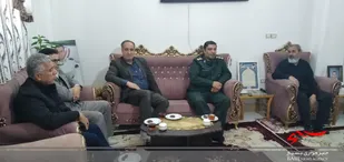دیدار مسئولین بسیج و اتاق اصناف شاهرود با خانواده شهید امنیت عباسی