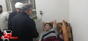 دیدار فرمانده لشکر عملیاتی ۷ ولیعصر (عج) خوزستان با جانباز رضا مردان&zwnj;پور در گتوند