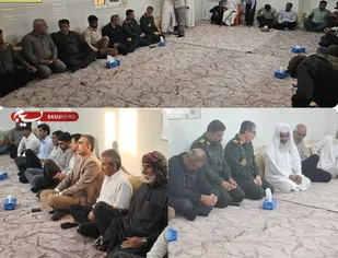 دیدار جانشین فرماندهی سپاه امام سجاد(ع) استان هرمزگان با علما و بزرگان اهل سنت شهرستان بندرسیریک