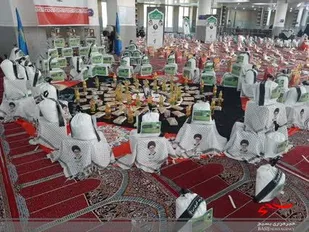 مرحله سوم  رزمایش مواسات ناحیه بسیج قم با توزیع ۶۵۰۰ بسته معیشتی