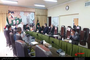 جلسه هماهنگی مدیرعامل توزیع برق استان همدان و فرمانده سپاه ملایر