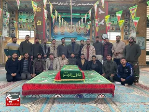 اردوی راهیان نور گردان لشکر عملیاتی ۷ ولیعصر (عج) در یادمان شهدای تنگه مرصاد در کرمانشاه