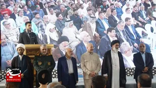 قالیباف رییس مجلس شورای در سالروز سوم خرداد آزادی خرمشهر در مسجد جامع