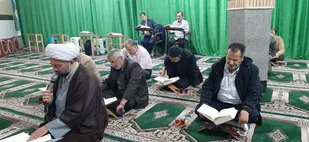 قرائت دعای پرفیض مجیر در محله شهیدان بختیاری پیشوا
