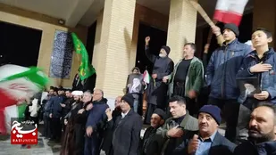 خروش مردم و عزاداری شهادت امام خامنه ای در باباحیدر