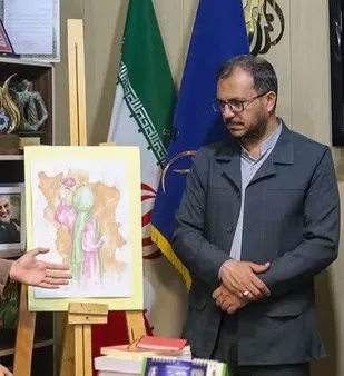 رونمایی از نقاشی دختر ایران