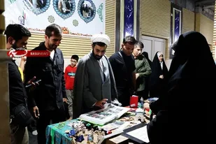 نمایشگاه افتخار آفرینان بسیج در مصلی   شهرستان قدس برگزار شد