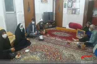 دیدار و سرکشی از خانواده معظم شهید حمید مشایخی توسط بسیجیان حوزه نرجس خاتون(س)