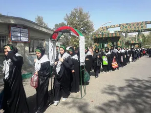 اعزام دومین گروه دانش&zwnj;آموزان دختر نهاوندی به راهیان نور