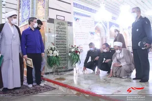 آئین بزرگداشت مقام شامخ شهید مرتضی مطهری در کنار مزار ایشان