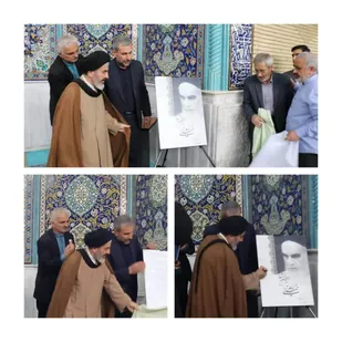 تقدیر امام جمعه ارومیه از خوشنویس دیوان اشعار امام خمینی (ره)
