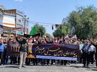پیاده&zwnj;روی حرم تا حرم بمناسبت اربعین حسینی در شهرکرد+فیلم
