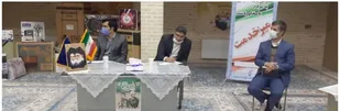 جلسه قرارگاه مرکزی نهضت خدمات رسانی شهید حاج قاسم در میبد برگزار شد