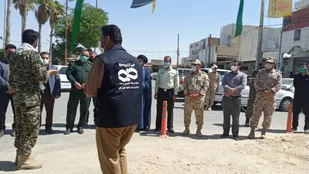 برگزاری مراسم غبارروبی و عطرافشانی مزارشهدای هندیجان