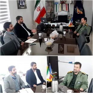 دیدار سرپرست اداره ورزش و جوانان پیشوا با فرمانده سپاه