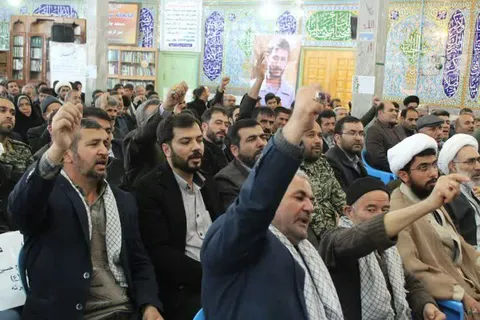 اجتماع بزرگ بسیجیان شهرستان فراهان