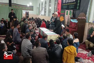 تشییع پیکر مطهر شهید گمنام در بخش سردرود شهرستان رزن