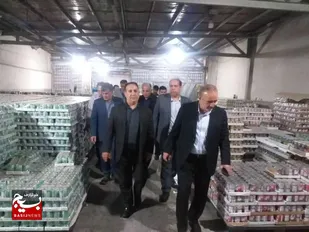 بازدید مسئول سازمان بسیج مهندسین اداره صمت و رئیس اداره جهاد کشاورزی استان البرز، از یک واحد سردخانه&zwnj;ای در ماهدشت