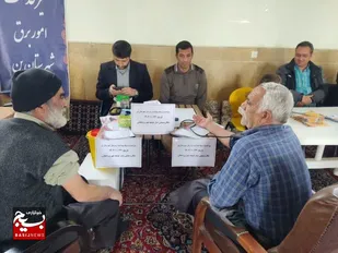 نماز عبادی سیاسی و میز خدمت در وردنجان