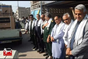 آیین اهدایی ۱۰۷ سری جهیزیه به نوعروسان چابهاری