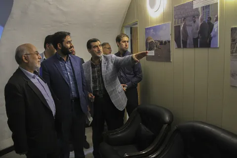 بازدید مسئولین بسیج اصناف و بسیج مهندسین عمران از نمایشگاه صنعت و ساختمان