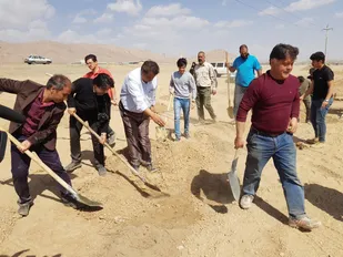 درختکاری در ورودی شهر شاهرود