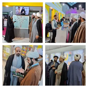 بازدید مسئول سازمان بسیج اساتید، طلاب و روحانیون کشور از نمایشگاه زاینده نور
