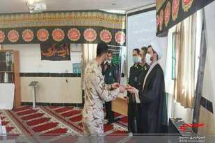 تجلیل از سربازان وظیفه ناحیه نهاوند