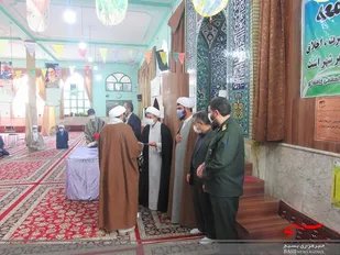 مراسم تکریم و معارفه استادیار شبکه صالحین سپاه چناران