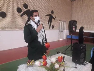 افتتاحیه مسابقات والیبال بانوان بسیجی در طبس