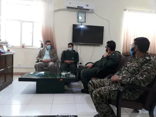 &zwnj;دیدار فرمانده سپاه ارزوئیه با سرپرست دادگستری شهرستان ارزوئیه