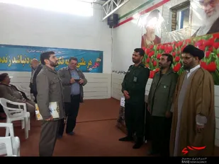 مراسم تکریم و معارفه فرمانده حوزه بسیج امام علی (ع) اردستان