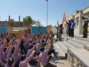 حضور کاروان فرهنگی دفاع مقدس در شهر کلاته خیج