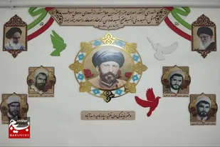 رونمایی از یادمان شهدای روحانی و افتتاح کتابخانه شهید مطهری در سپاه ناحیه اسدآباد