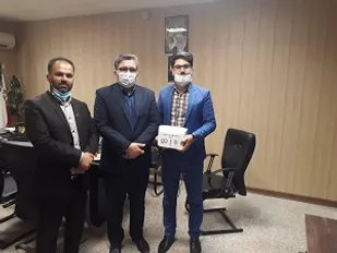 رونمایی از دستگاه ضد عفونی کننده دست