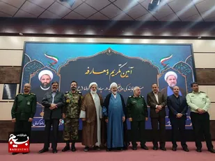 آیین تکریم و معارفه مسئول دفتر نمایندگی ولی فقیه در سپاه انصارالرضا علیه&zwnj;السلام خراسان جنوبی