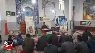 یادواره شهدای دانش آموز و شهدای غزه در روستای علم کندی زنجان برگزار شد
