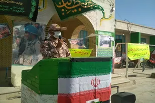 زنگ مقاومت در مدرسه امیرالمومنین(ع)  دلگان نواخته شد
