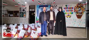 بسته بندی و توزیع بیش از ۱۵۰ بسته معیشتی یلدایی بین دانش آموزان نیازمندان با همت بسیجیان حوزه ۴ شهید فهمیده در ناحیه مقاومت بسیج امام صادق(ع)