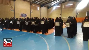 مسابقات انتخابی آمادگی جسمانی بانوان بسیجی قمی برگزار شد