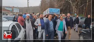 استقبال سفیدپوشان سلامت از مدافع گمنام حریم ولایت