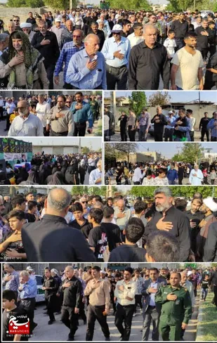 مراسم پیاده رویی به مناسبت شهادت امام رضا در گتوند برگزار شد