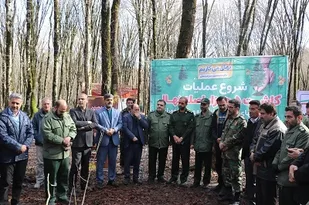 شروع عملیات کاشت ۵ هزار اصله نهال در تفاهم بسیج سازندگی سپاه نینوا و اداره کل منابع طبیعی گلستان