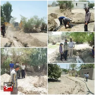 توسعه شبکه آبرسانی روستای سعید آباد کهنوج