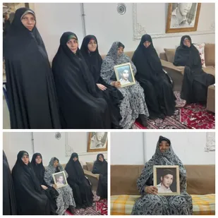 دیدار خادمین و بسیجیان هیئت انصار الحسین (ع) واحد خواهران پیشوا با مادر بزرگوار شهیدوالامقام حمیدرضا پیله کن