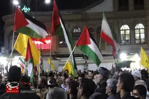 اجتماع مردم ولایتمدار همدان در محکومیت جنایت رژیم صهیونیستی و شهادت سیدحسن نصراله