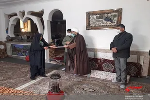دیدار با خانواده معزز شهدا در زهک