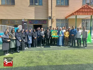 حضور خادمان حرم رضوی در موسسه فرهنگی آموزشی امام حسین بیرجند